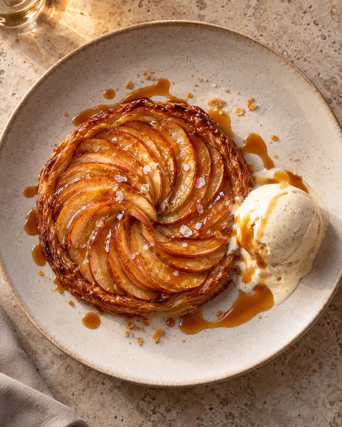 Tarte fine aux pommes